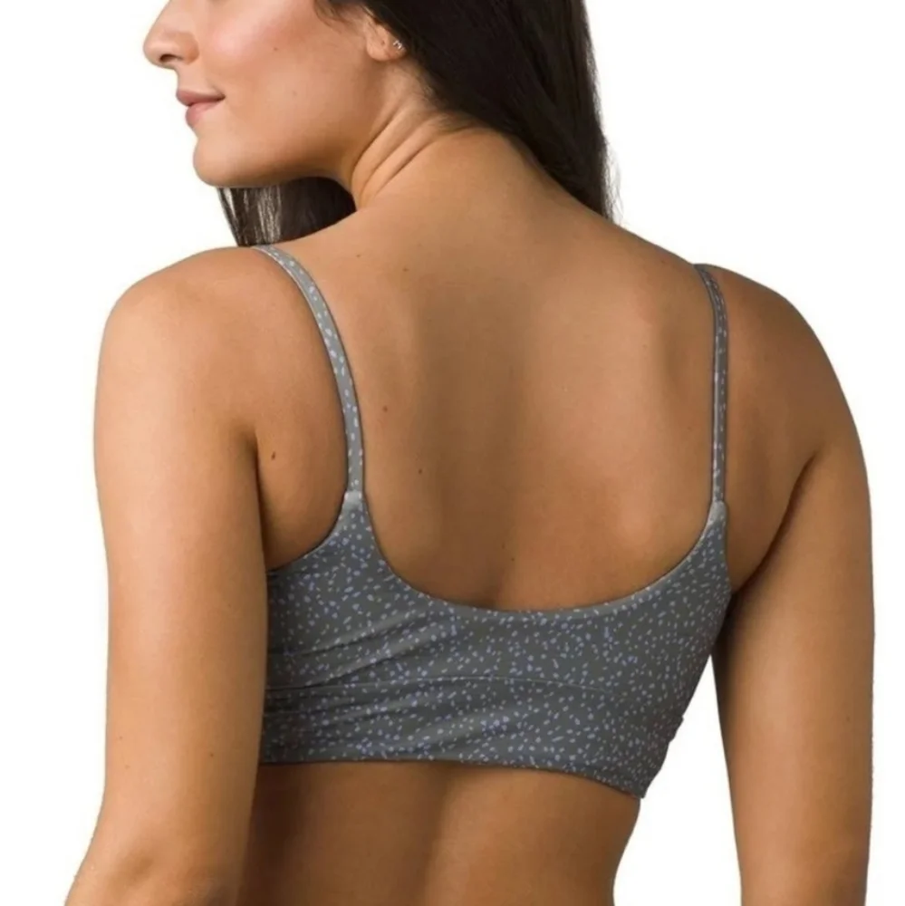 NWT Prana Willow Falls Reversible Bikini Top Army Spots Swim UPF 50+ - Picture 5 of 8